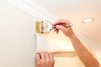 Pose de papier peint à Chabrac — revêtements muraux et toiles de verre